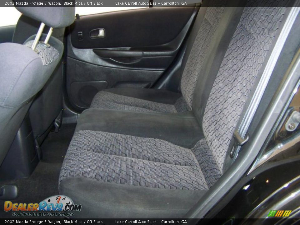 2002 Mazda Protege 5 Wagon Black Mica / Off Black Photo #7