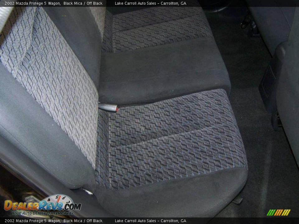 2002 Mazda Protege 5 Wagon Black Mica / Off Black Photo #8