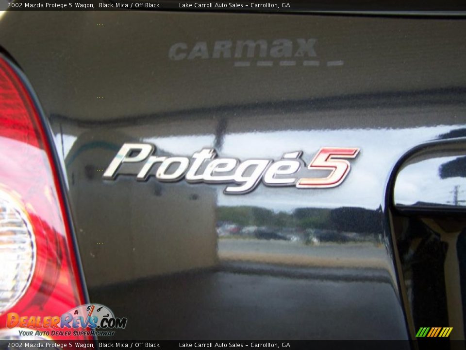2002 Mazda Protege 5 Wagon Black Mica / Off Black Photo #10