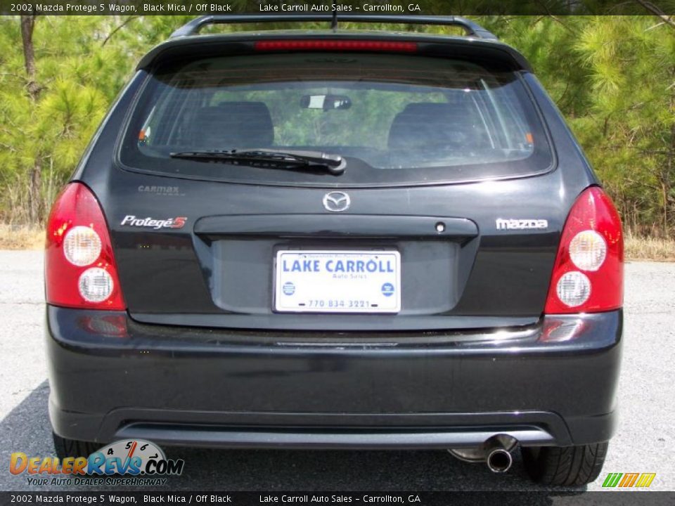 2002 Mazda Protege 5 Wagon Black Mica / Off Black Photo #14