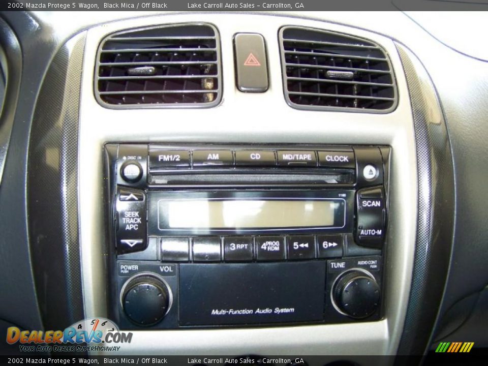 2002 Mazda Protege 5 Wagon Black Mica / Off Black Photo #16