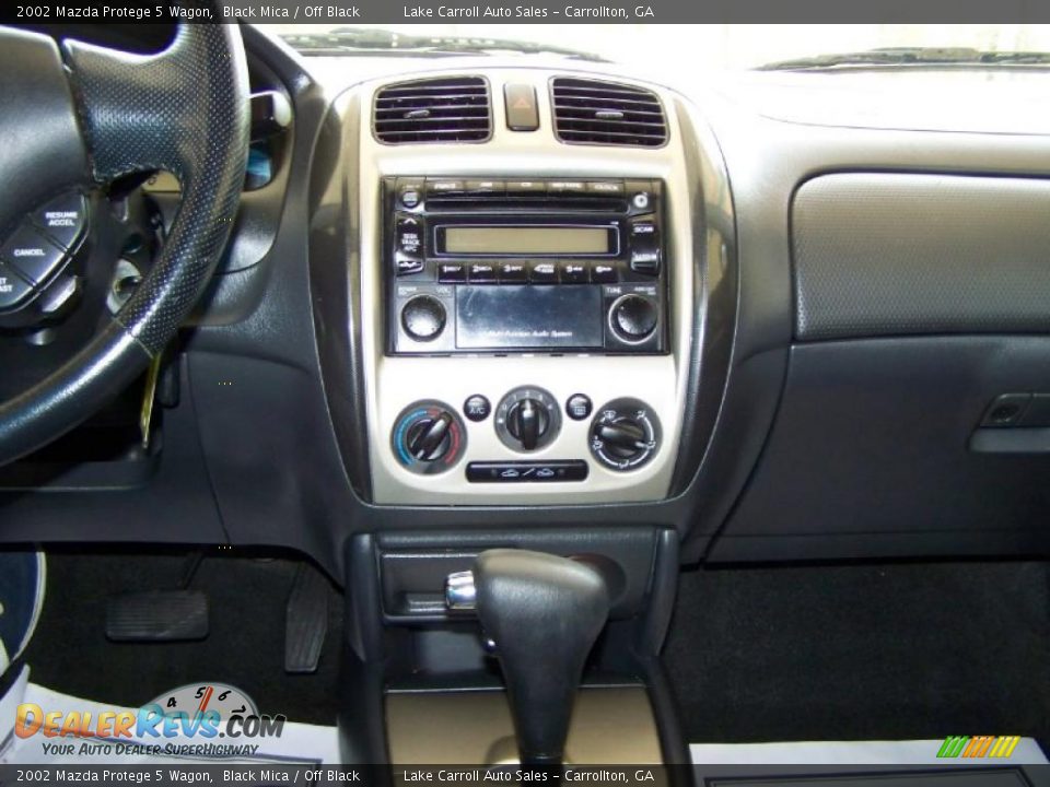 2002 Mazda Protege 5 Wagon Black Mica / Off Black Photo #17