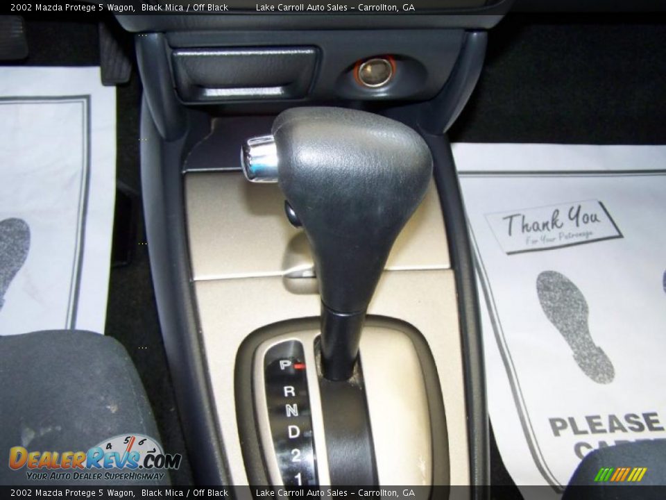 2002 Mazda Protege 5 Wagon Black Mica / Off Black Photo #18