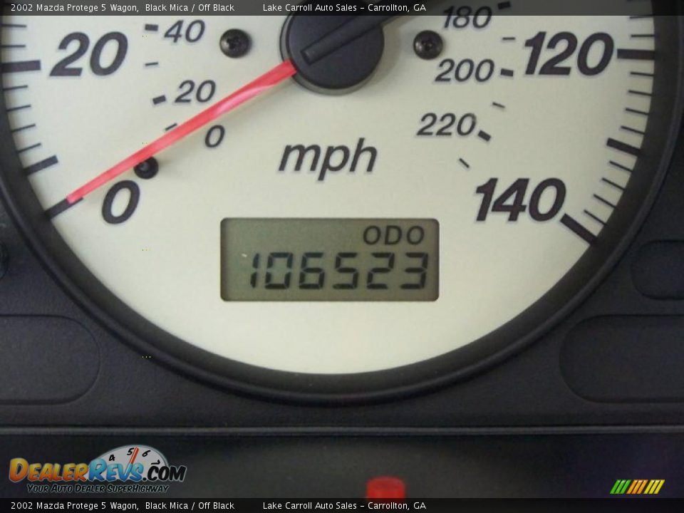 2002 Mazda Protege 5 Wagon Black Mica / Off Black Photo #20