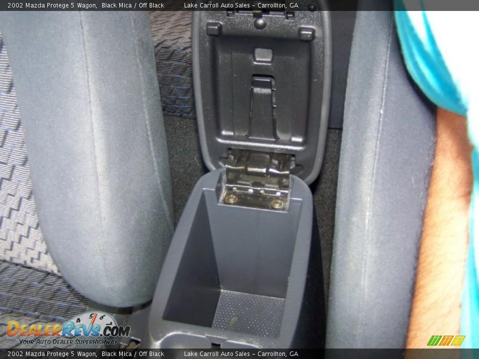 2002 Mazda Protege 5 Wagon Black Mica / Off Black Photo #21
