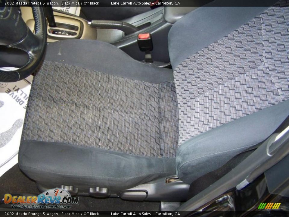 2002 Mazda Protege 5 Wagon Black Mica / Off Black Photo #23