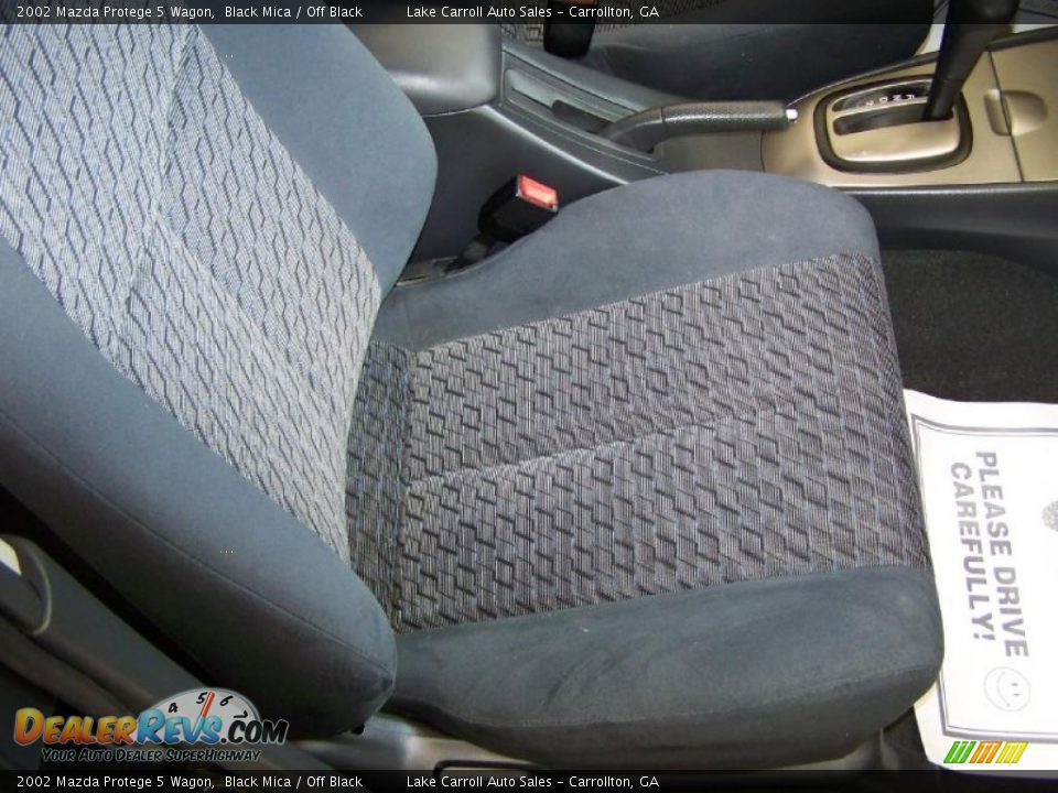 2002 Mazda Protege 5 Wagon Black Mica / Off Black Photo #24