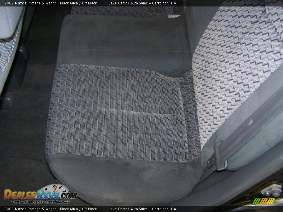 2002 Mazda Protege 5 Wagon Black Mica / Off Black Photo #25