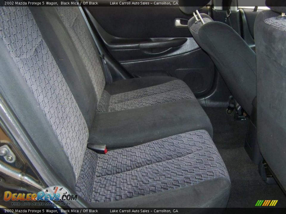 2002 Mazda Protege 5 Wagon Black Mica / Off Black Photo #26