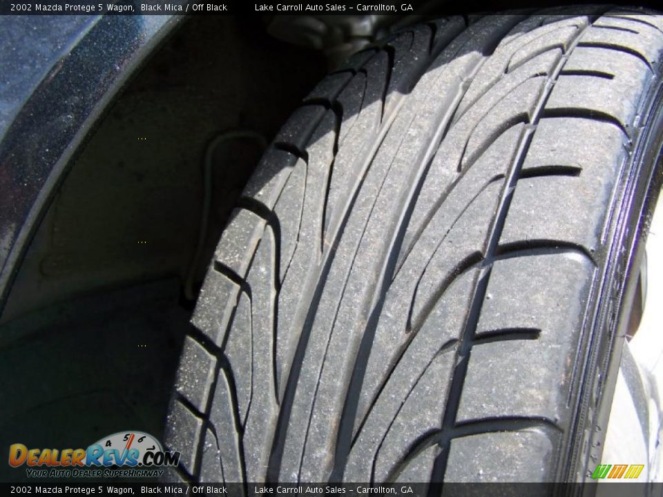 2002 Mazda Protege 5 Wagon Black Mica / Off Black Photo #31