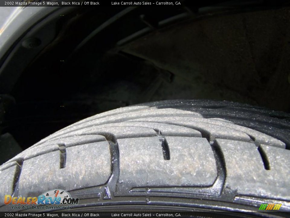 2002 Mazda Protege 5 Wagon Black Mica / Off Black Photo #32