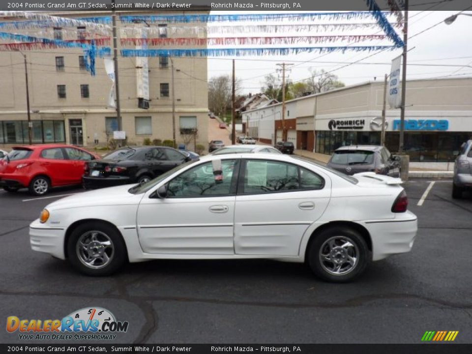 2004 Pontiac Grand Am GT Sedan Summit White / Dark Pewter Photo #2