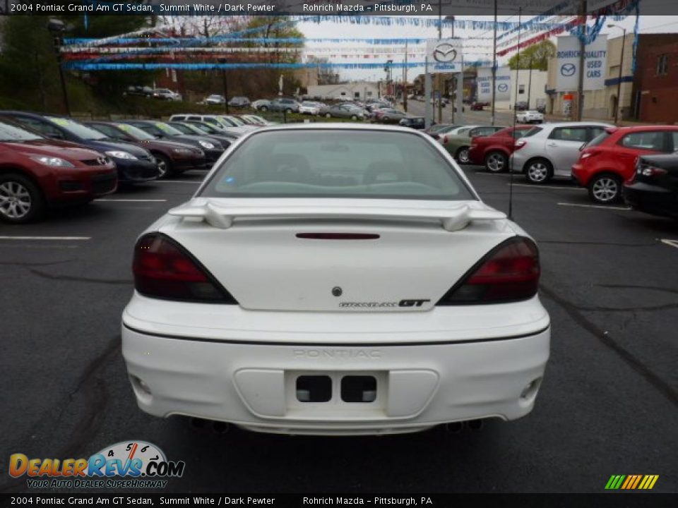 2004 Pontiac Grand Am GT Sedan Summit White / Dark Pewter Photo #4