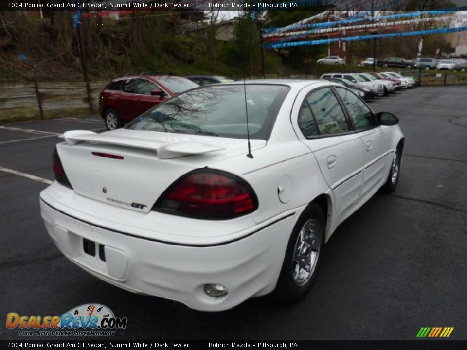 2004 Pontiac Grand Am GT Sedan Summit White / Dark Pewter Photo #5