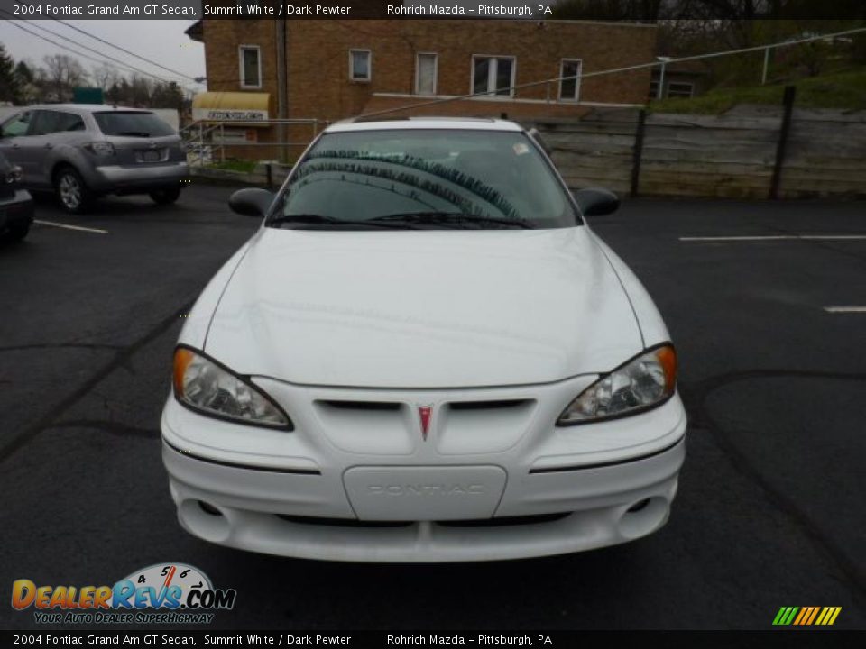 2004 Pontiac Grand Am GT Sedan Summit White / Dark Pewter Photo #11