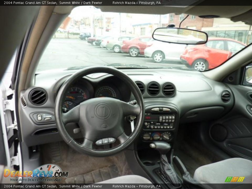 2004 Pontiac Grand Am GT Sedan Summit White / Dark Pewter Photo #14