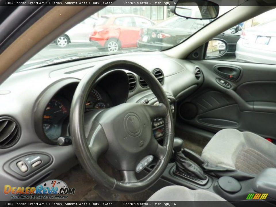 2004 Pontiac Grand Am GT Sedan Summit White / Dark Pewter Photo #17