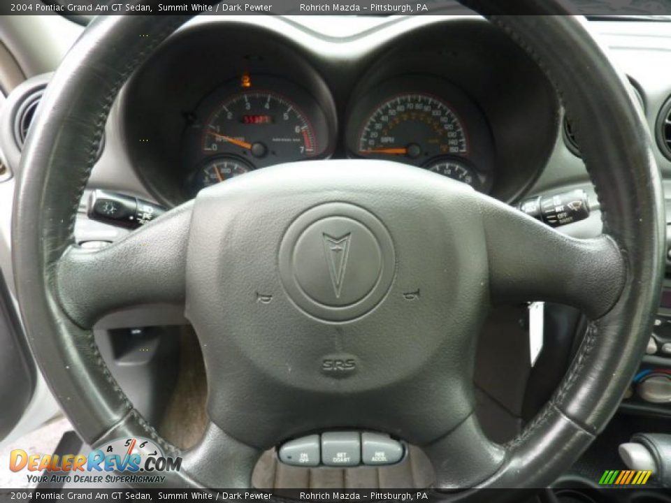 2004 Pontiac Grand Am GT Sedan Summit White / Dark Pewter Photo #18