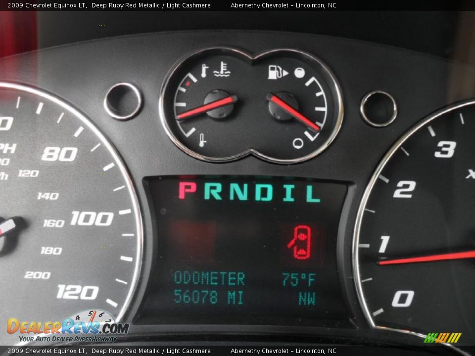 2009 Chevrolet Equinox LT Deep Ruby Red Metallic / Light Cashmere Photo #12
