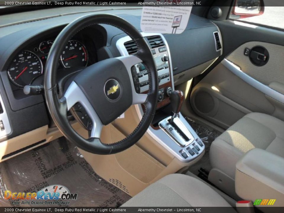 Light Cashmere Interior - 2009 Chevrolet Equinox LT Photo #24
