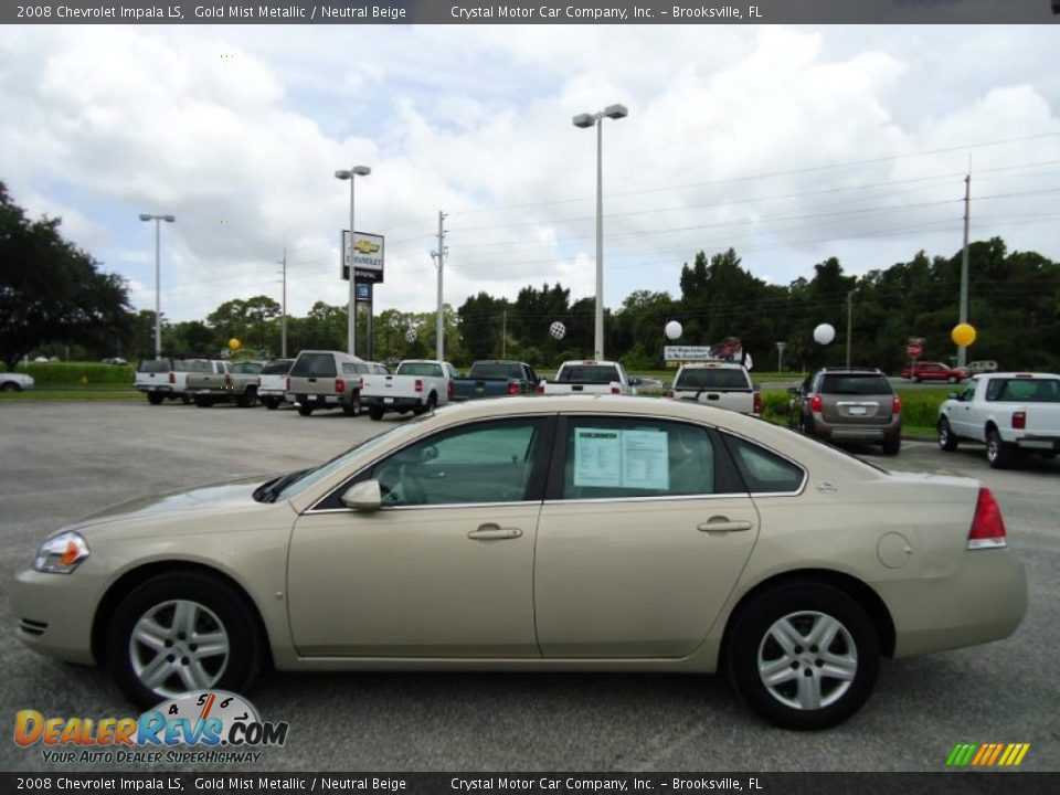 2008 Chevrolet Impala LS Gold Mist Metallic / Neutral Beige Photo #2
