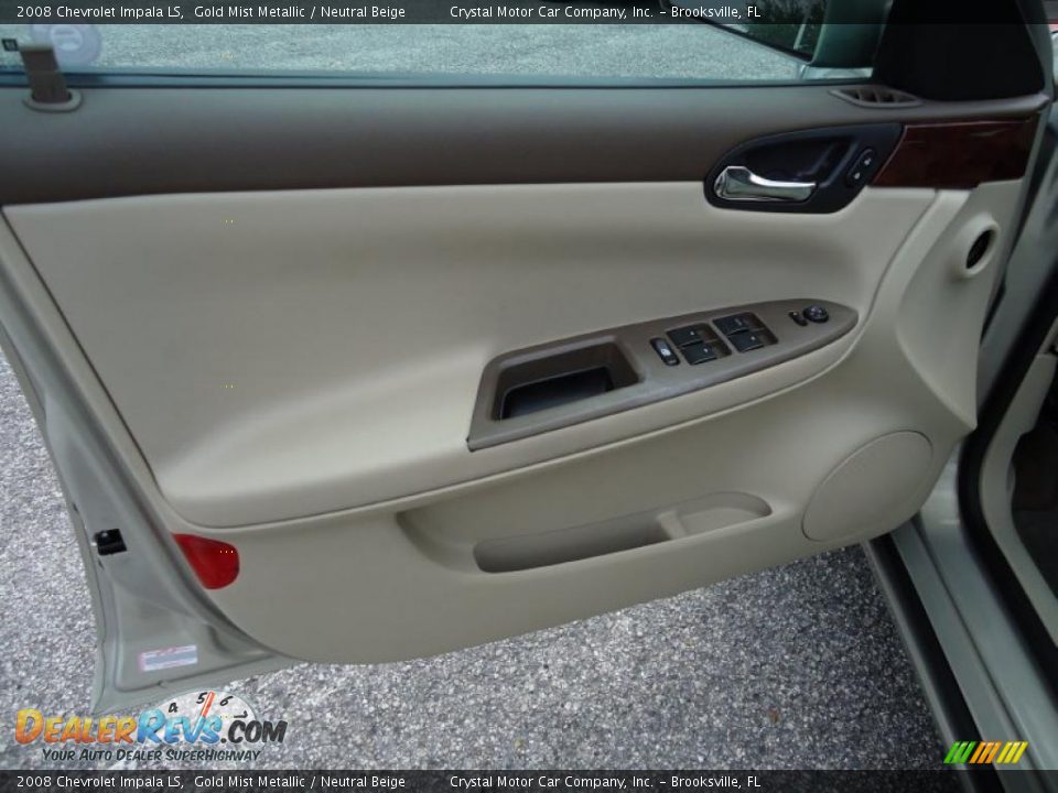2008 Chevrolet Impala LS Gold Mist Metallic / Neutral Beige Photo #5