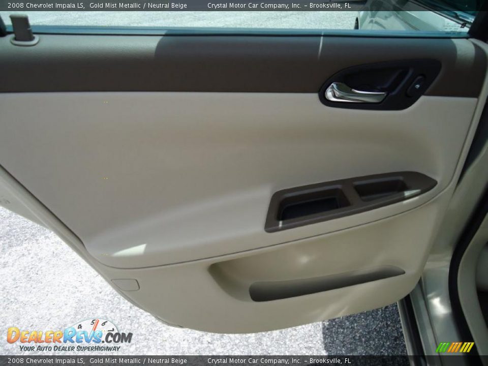 2008 Chevrolet Impala LS Gold Mist Metallic / Neutral Beige Photo #7