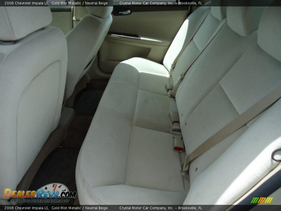 2008 Chevrolet Impala LS Gold Mist Metallic / Neutral Beige Photo #8