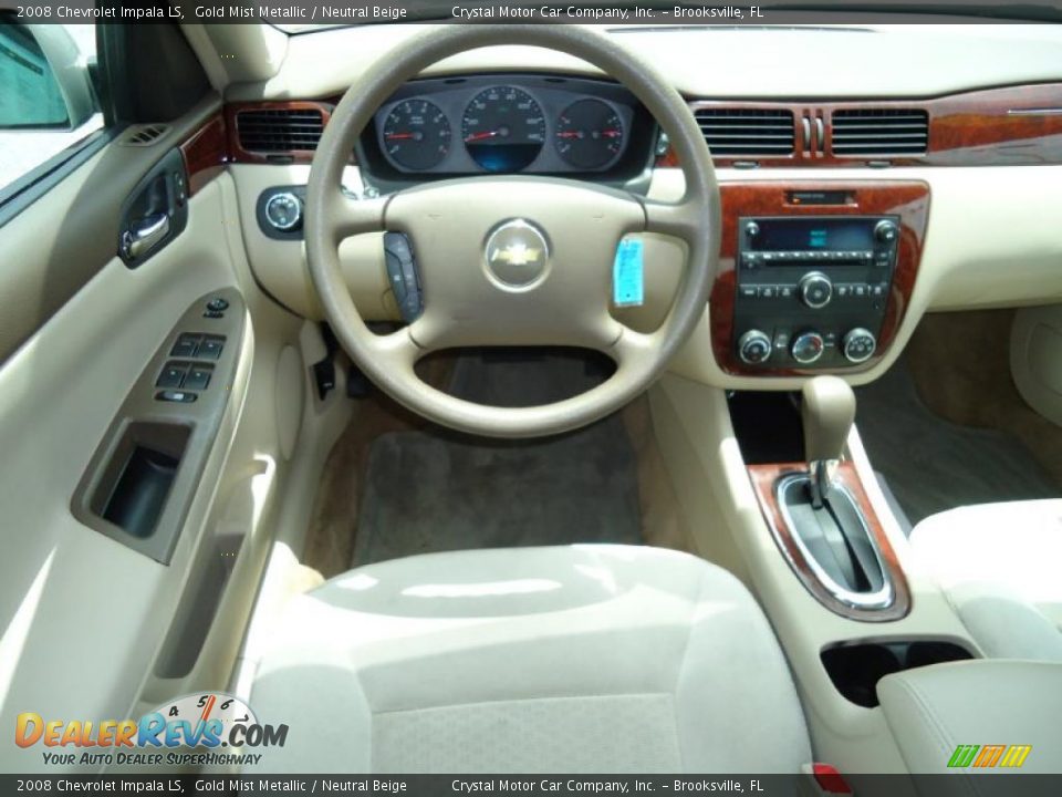 2008 Chevrolet Impala LS Gold Mist Metallic / Neutral Beige Photo #9