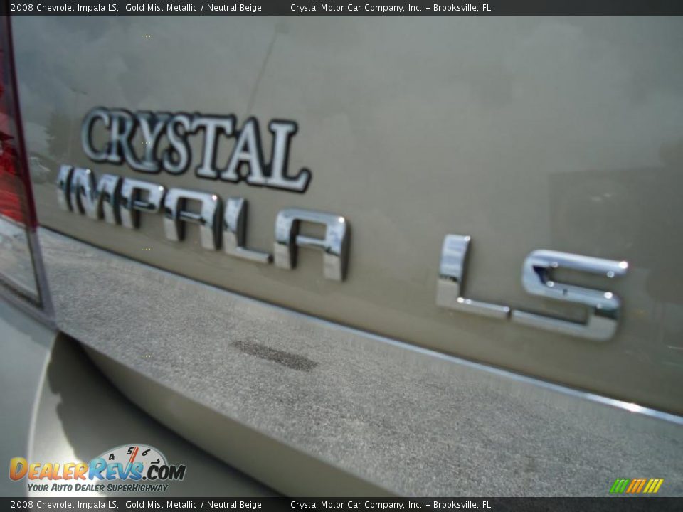 2008 Chevrolet Impala LS Gold Mist Metallic / Neutral Beige Photo #12
