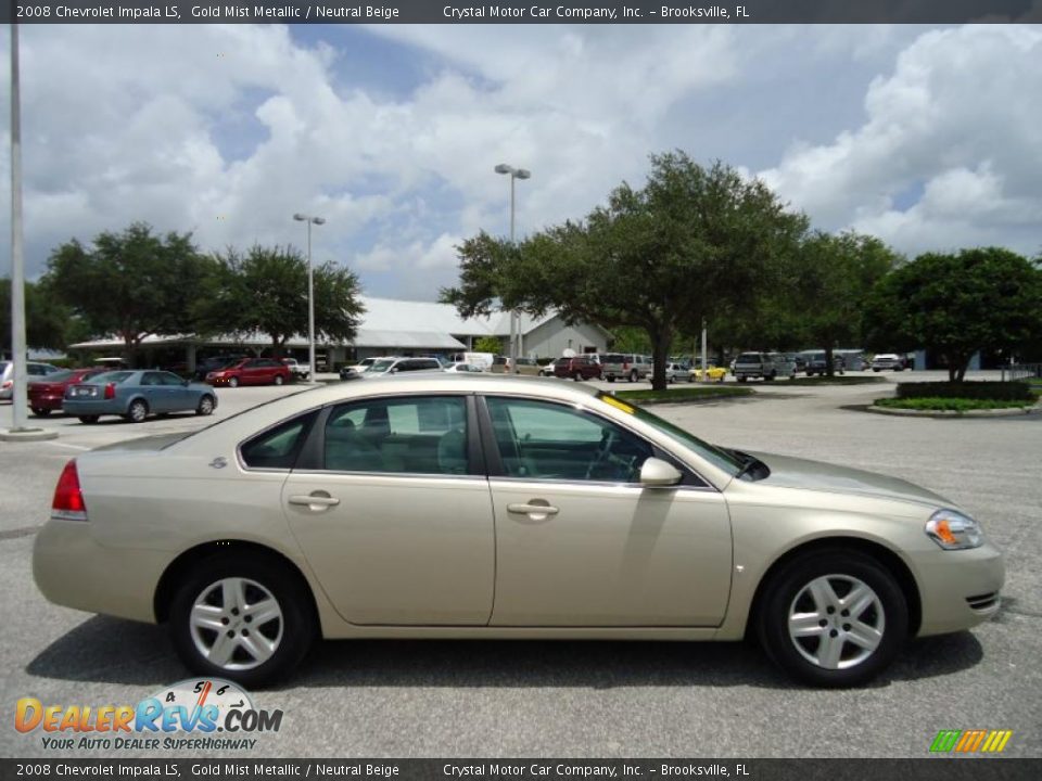 2008 Chevrolet Impala LS Gold Mist Metallic / Neutral Beige Photo #14