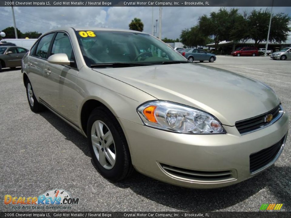 2008 Chevrolet Impala LS Gold Mist Metallic / Neutral Beige Photo #15