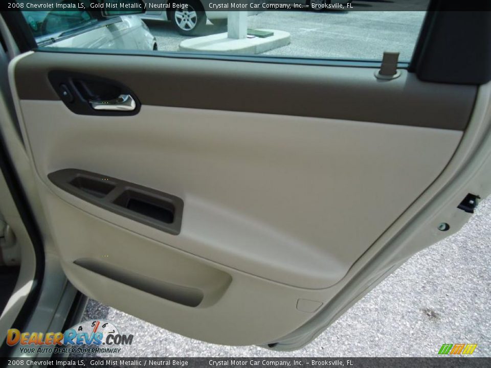 2008 Chevrolet Impala LS Gold Mist Metallic / Neutral Beige Photo #16