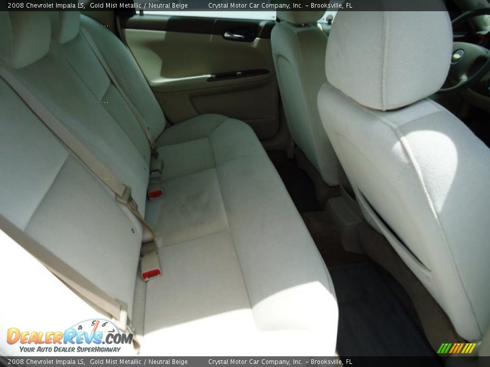 2008 Chevrolet Impala LS Gold Mist Metallic / Neutral Beige Photo #17