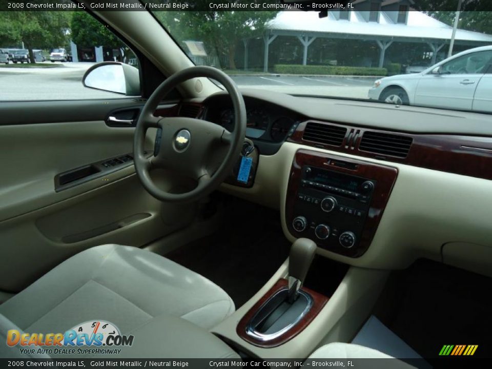 2008 Chevrolet Impala LS Gold Mist Metallic / Neutral Beige Photo #18