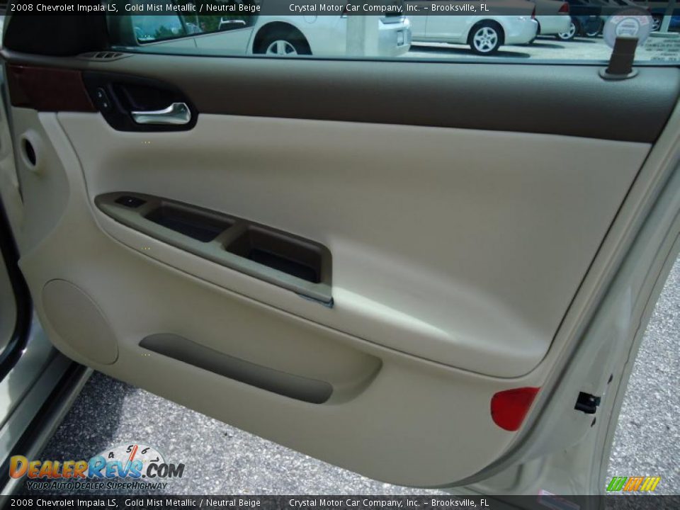 2008 Chevrolet Impala LS Gold Mist Metallic / Neutral Beige Photo #19