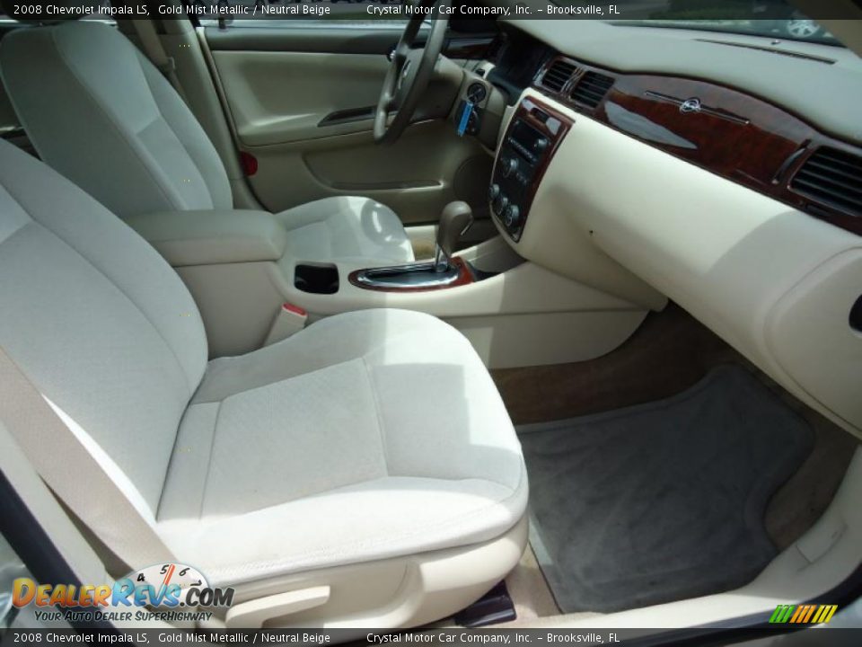 2008 Chevrolet Impala LS Gold Mist Metallic / Neutral Beige Photo #20