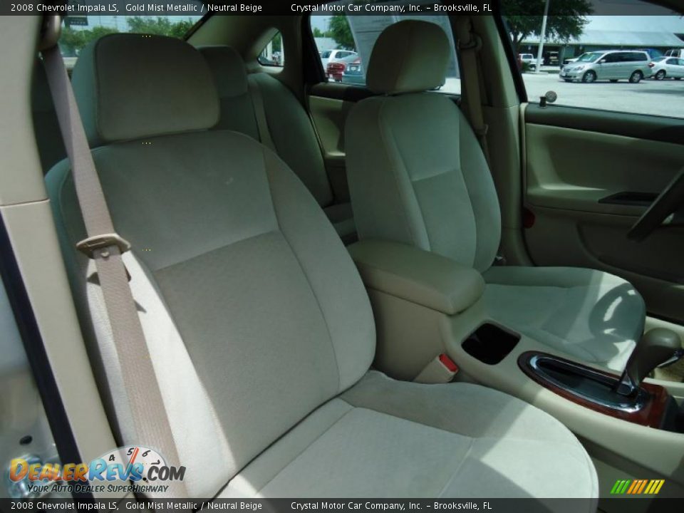 2008 Chevrolet Impala LS Gold Mist Metallic / Neutral Beige Photo #21