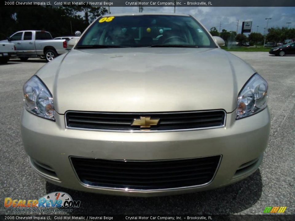 2008 Chevrolet Impala LS Gold Mist Metallic / Neutral Beige Photo #22