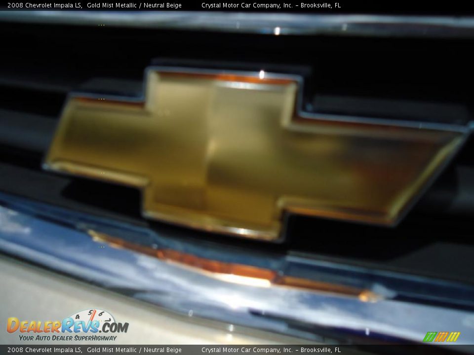 2008 Chevrolet Impala LS Gold Mist Metallic / Neutral Beige Photo #23