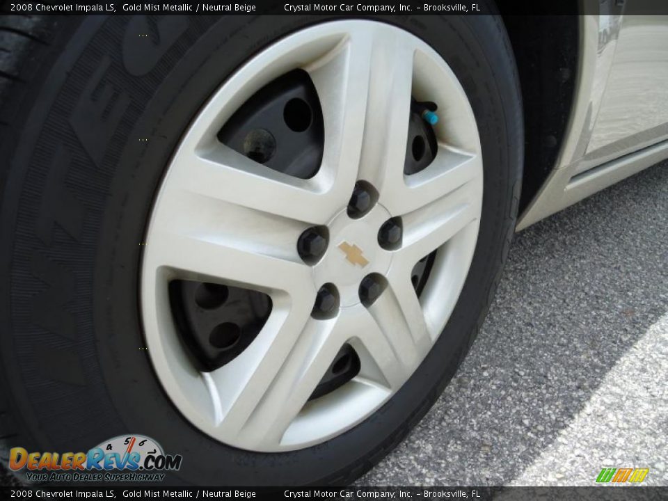 2008 Chevrolet Impala LS Gold Mist Metallic / Neutral Beige Photo #25
