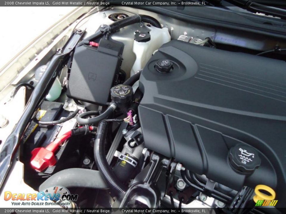 2008 Chevrolet Impala LS Gold Mist Metallic / Neutral Beige Photo #28