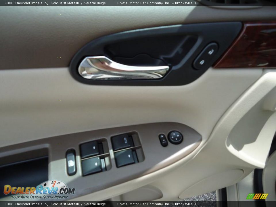 2008 Chevrolet Impala LS Gold Mist Metallic / Neutral Beige Photo #30