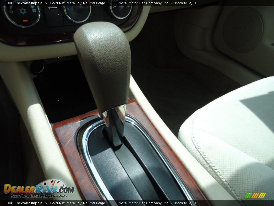 2008 Chevrolet Impala LS Gold Mist Metallic / Neutral Beige Photo #35