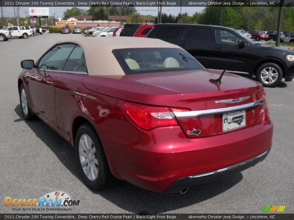2011 Chrysler 200 Touring Convertible Deep Cherry Red Crystal Pearl / Black/Light Frost Beige Photo #2