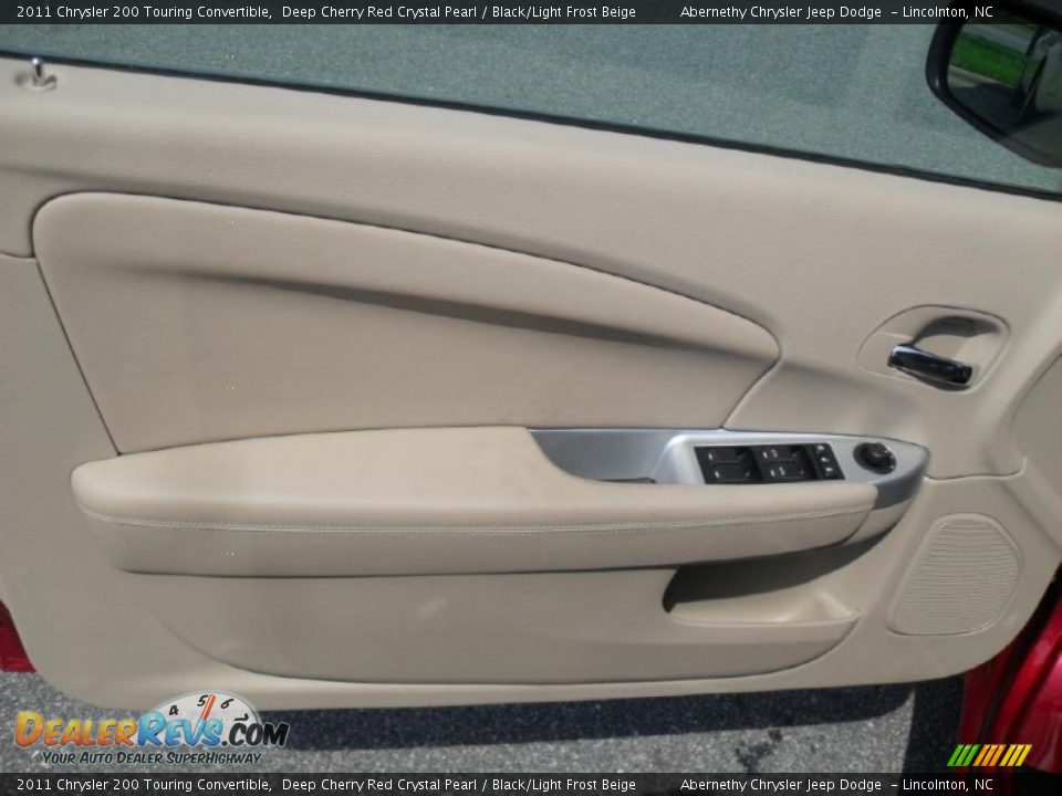 2011 Chrysler 200 Touring Convertible Deep Cherry Red Crystal Pearl / Black/Light Frost Beige Photo #8