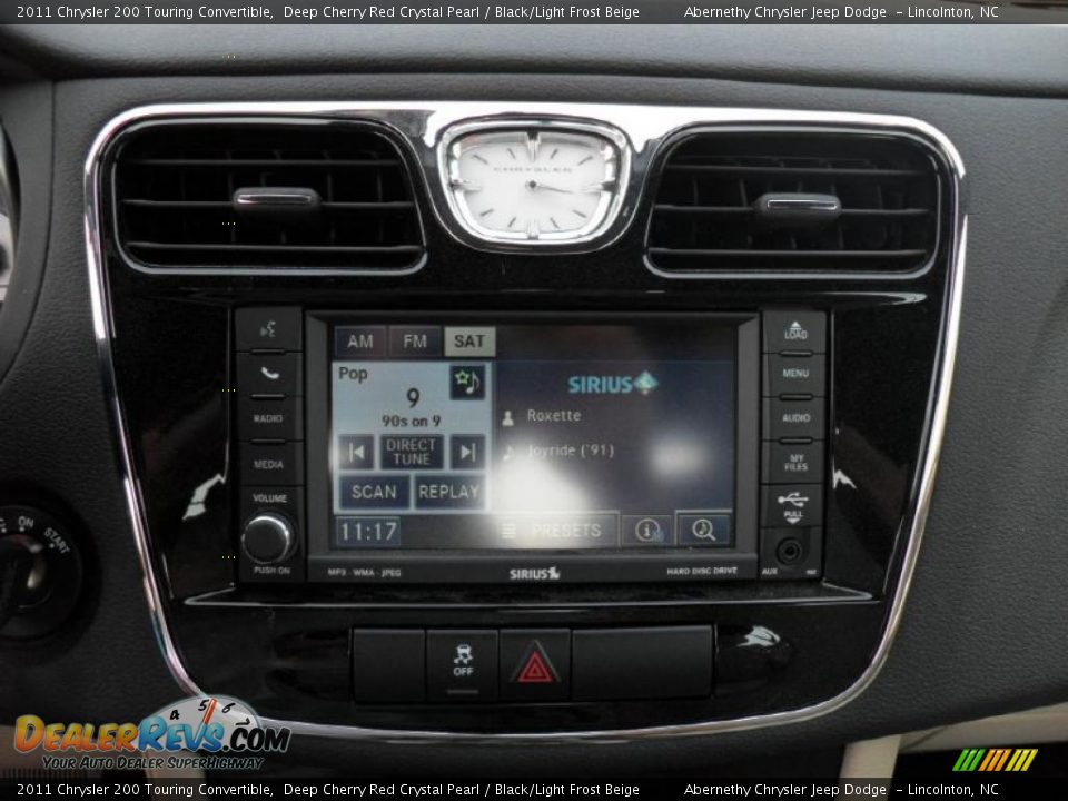 2011 Chrysler 200 Touring Convertible Deep Cherry Red Crystal Pearl / Black/Light Frost Beige Photo #11