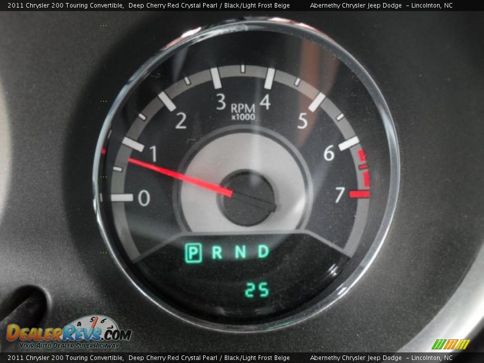 2011 Chrysler 200 Touring Convertible Deep Cherry Red Crystal Pearl / Black/Light Frost Beige Photo #13