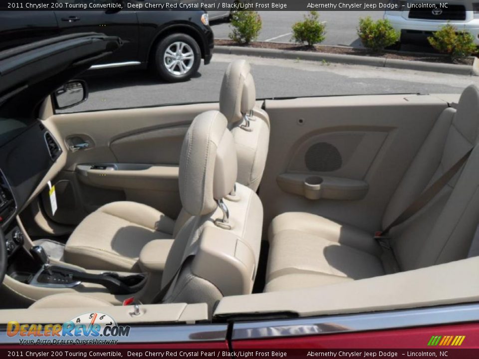 Black/Light Frost Beige Interior - 2011 Chrysler 200 Touring Convertible Photo #15