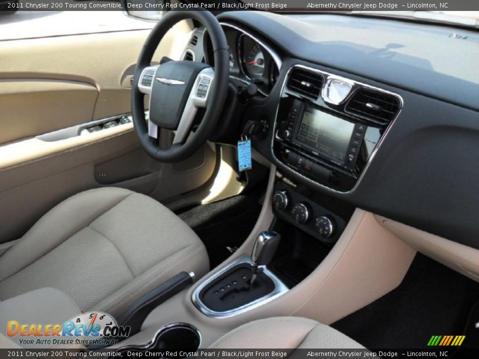 2011 Chrysler 200 Touring Convertible Deep Cherry Red Crystal Pearl / Black/Light Frost Beige Photo #20
